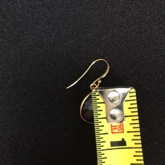 Tweeds goldwashed Sterling silver Amethyst earring - Picture 4 of 6